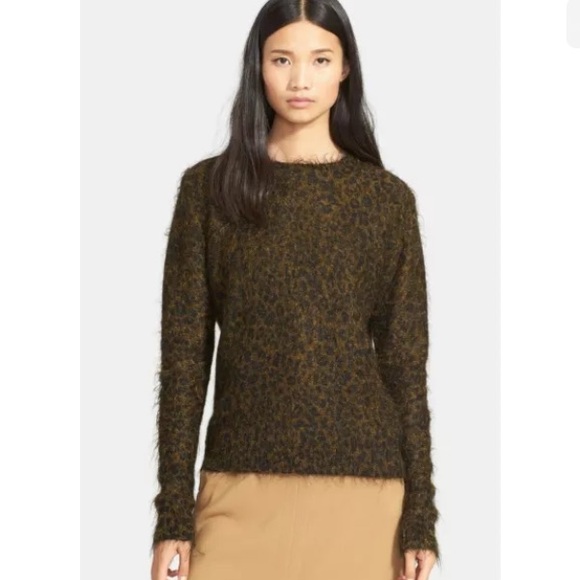 A.L.C. Sweaters - A.L.C. Boy Leopard Print Mohair Sweater